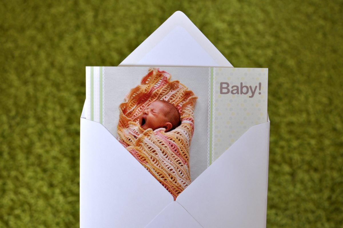 Geburtsanzeige Postkarte Baby prentu