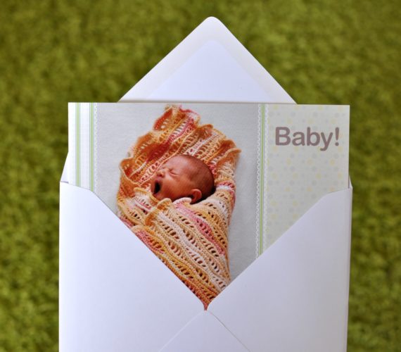 Geburtsanzeige Postkarte Baby prentu