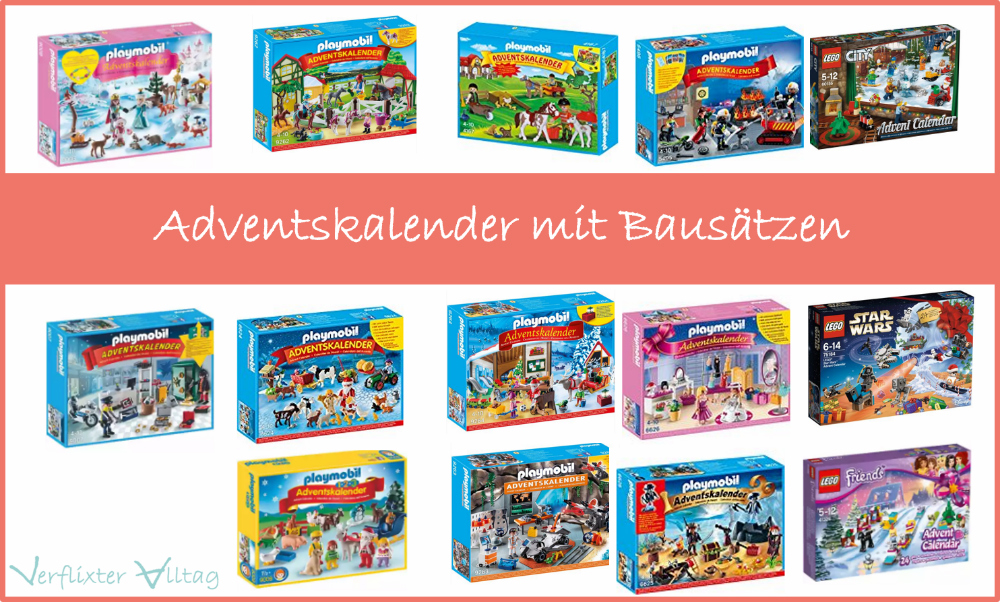 Adventskalender von Playmobil und Lego